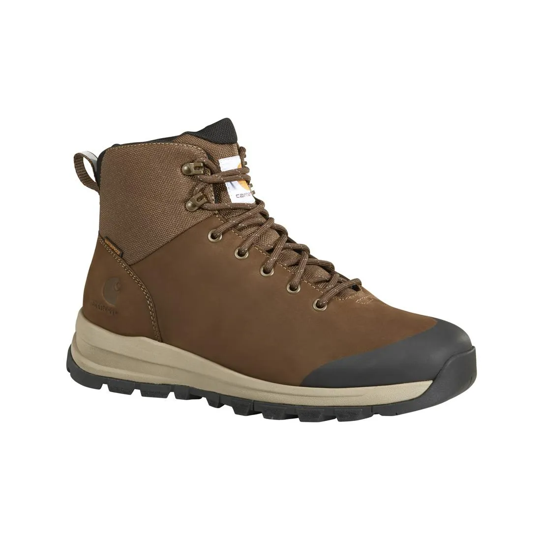 5" Outdoor Waterproof Alloy Toe Work Boot Dark Brown