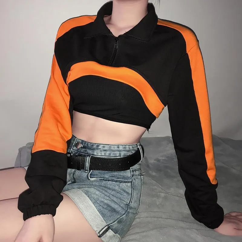 80s Crop Top Sweatshirt