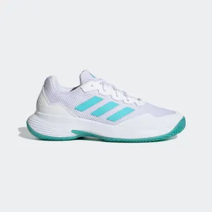 adidas Game Court 2 Tennis Shoes | White/Blue | Women's