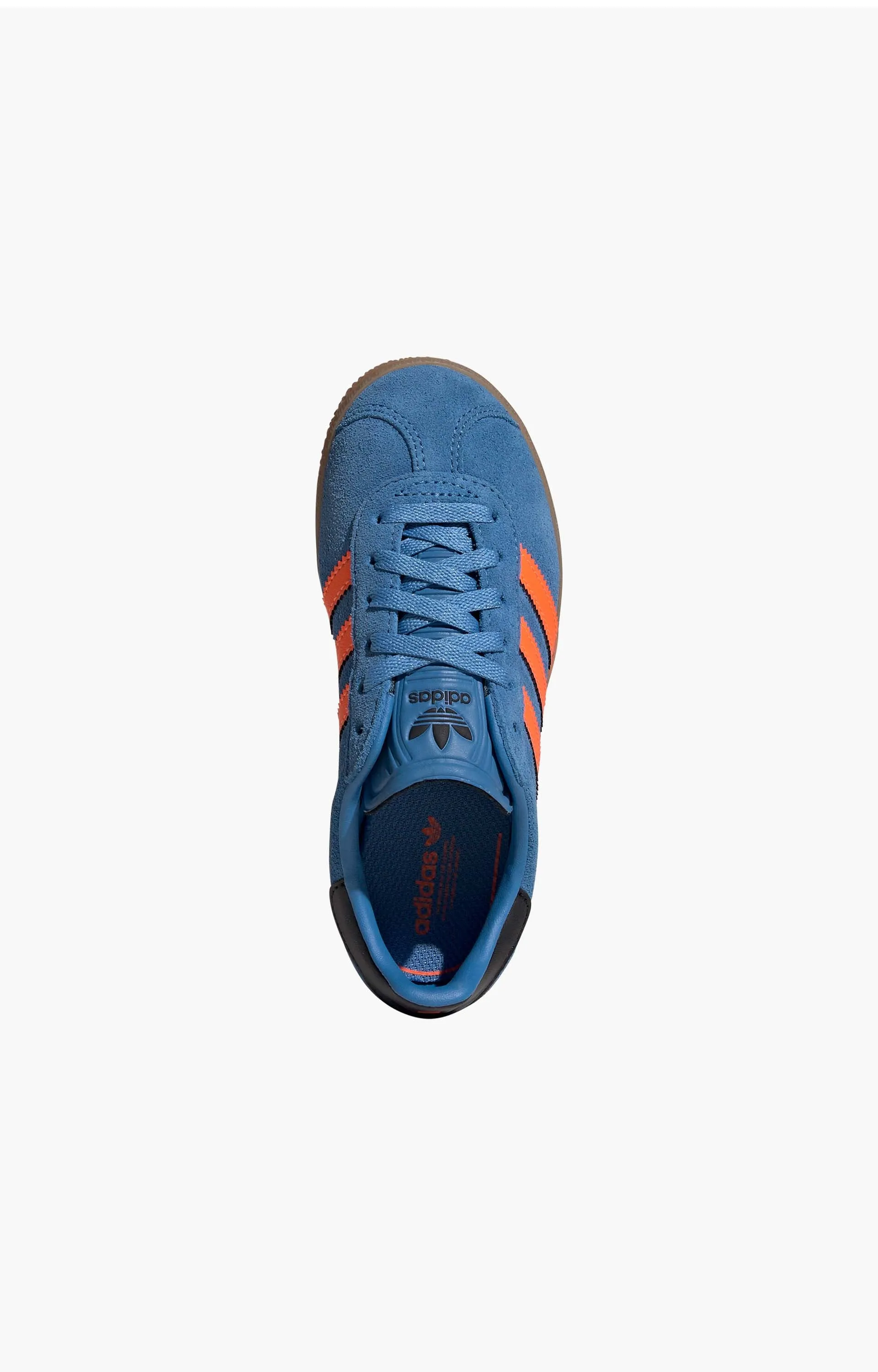 Adidas Gazelle Youth Shoe, Blue/Orange/Black