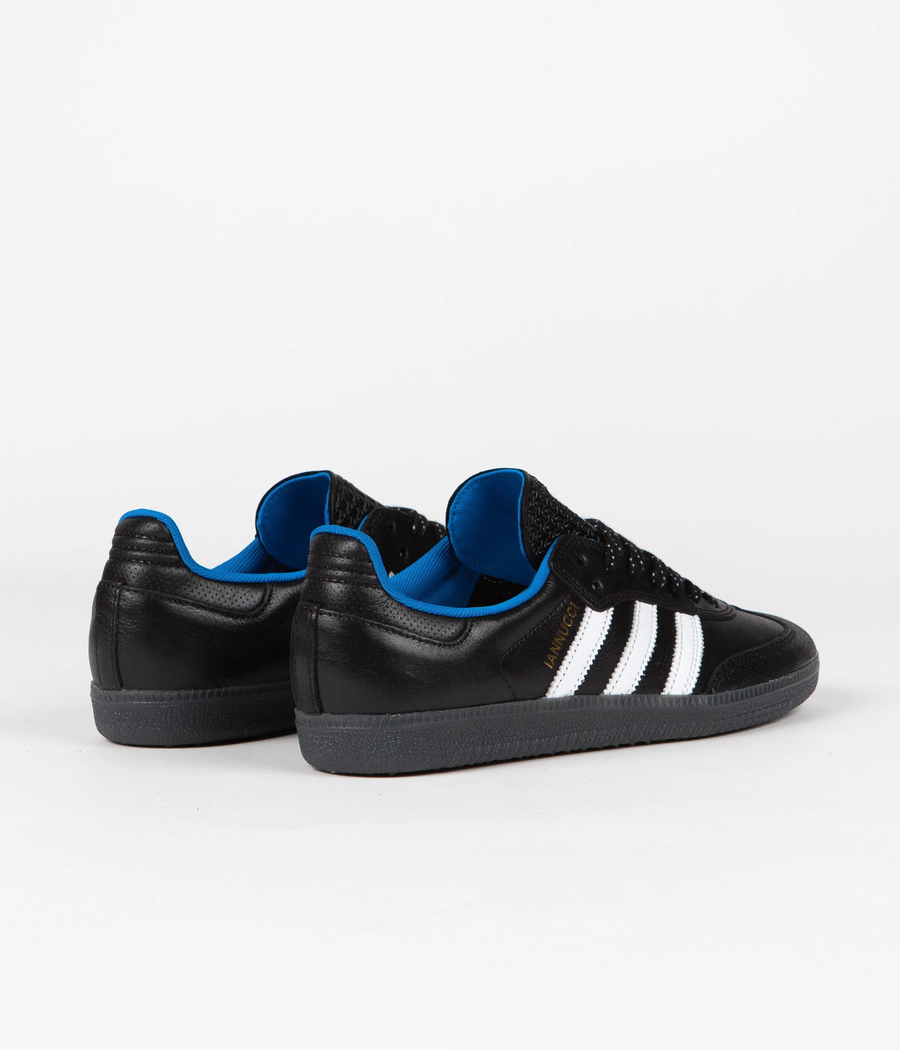 Adidas Gino Iannucci Samba ADV Shoes - Core Black / FTWR White / Bluebird