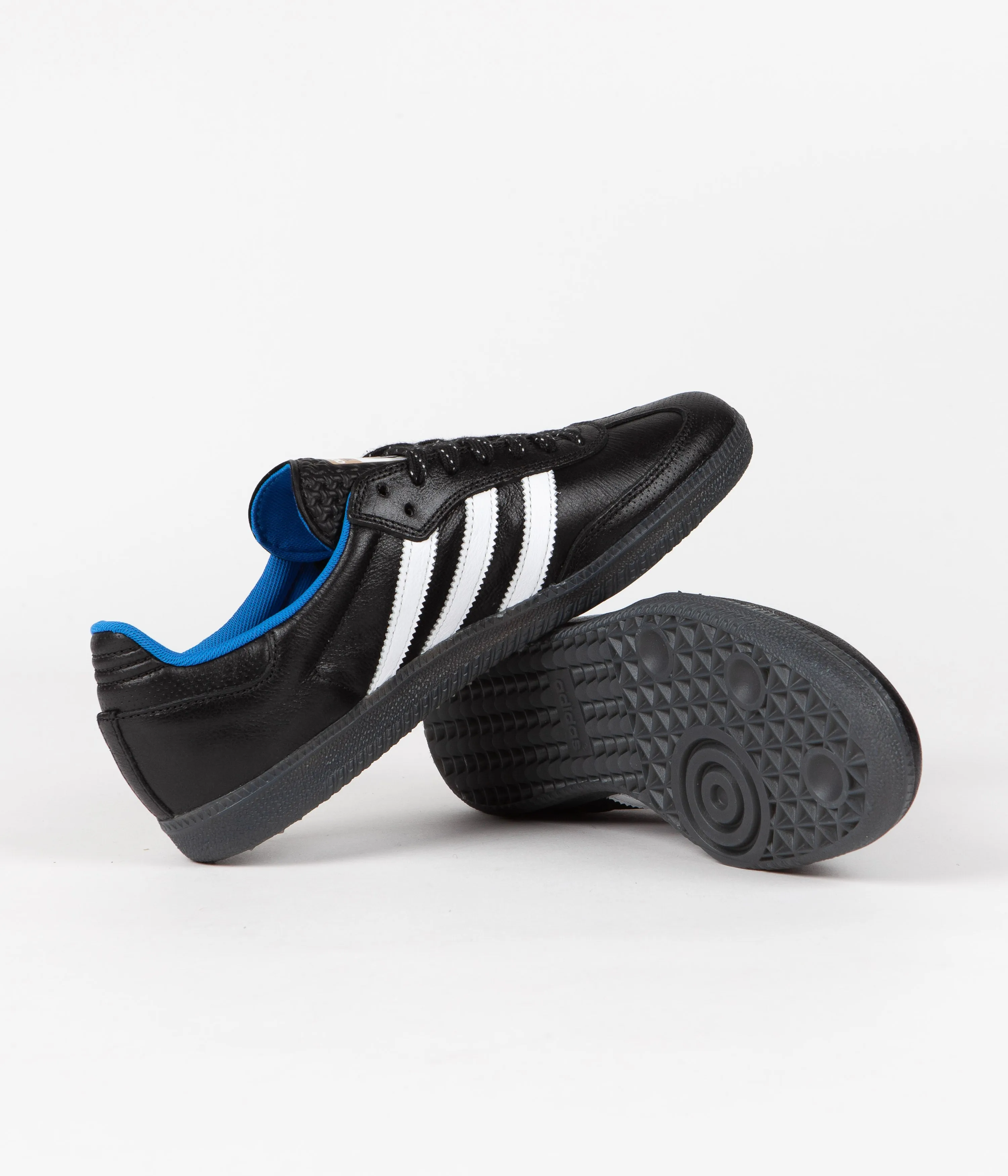 Adidas Gino Iannucci Samba ADV Shoes - Core Black / FTWR White / Bluebird