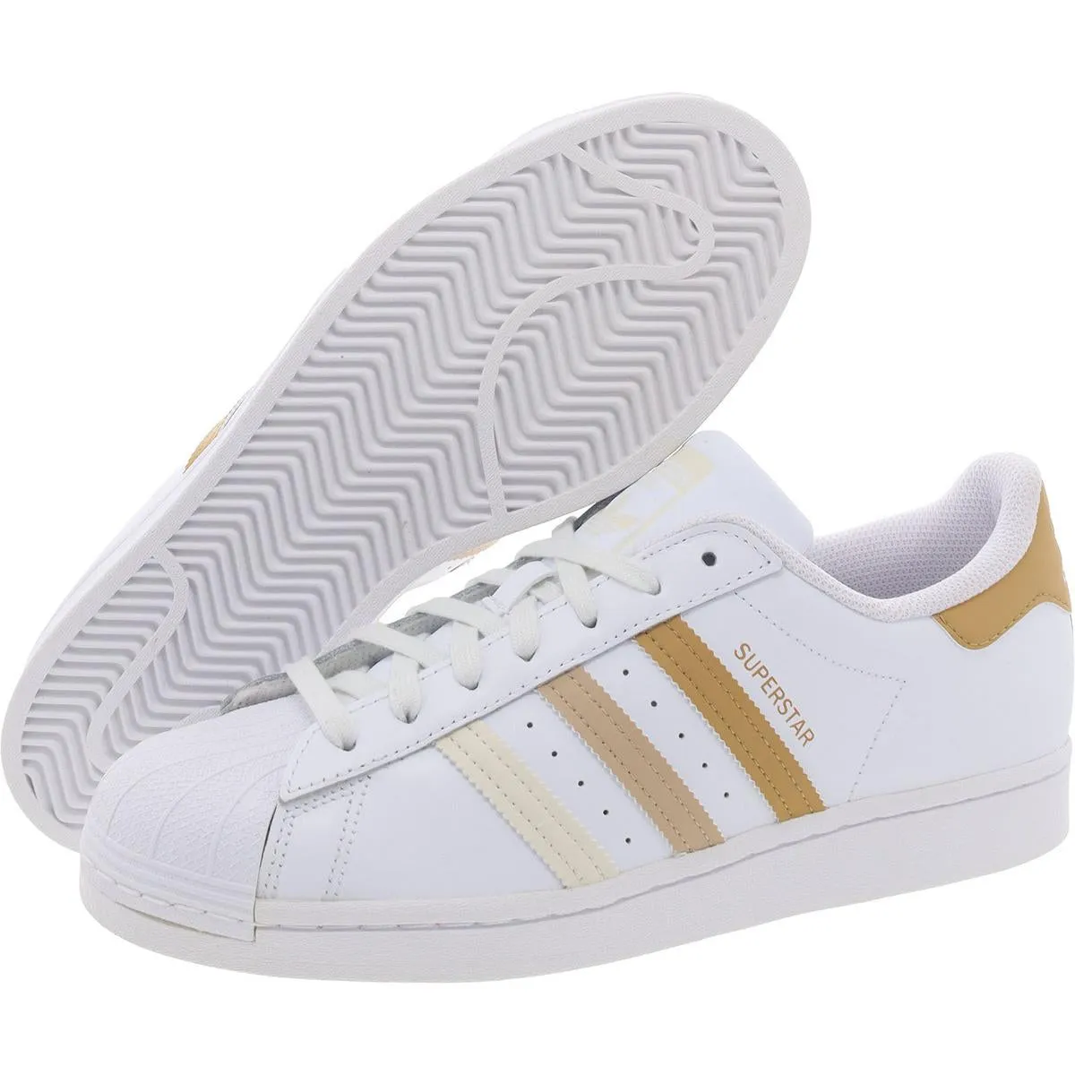 adidas Originals Mens Superstar Lace-Up Casual Casual And Fashion Sneakers