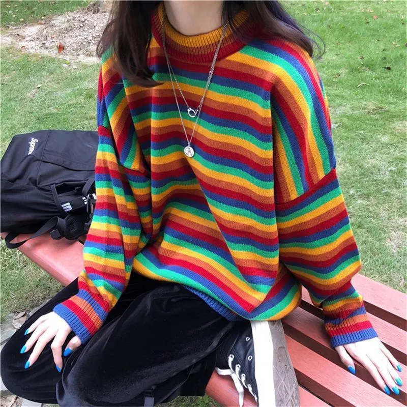 Aesthetic Rainbow Sweater