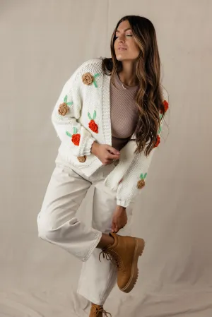 Agatha Floral Applique Cardigan