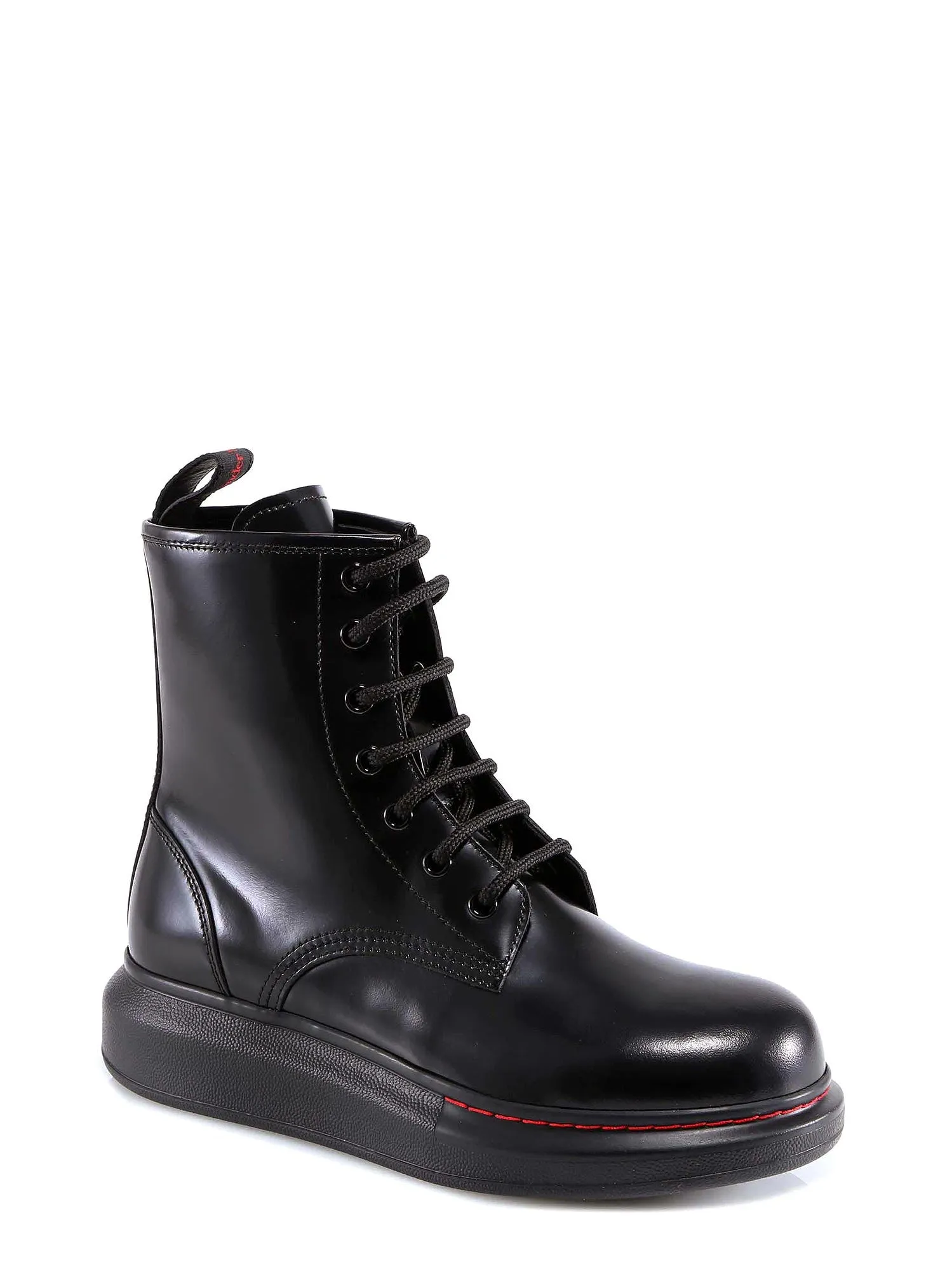 Alexander McQueen Lace-Up Combat Boots