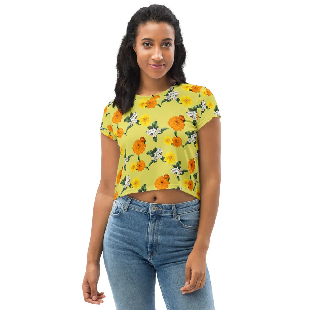 All-Over Print Crop Tee