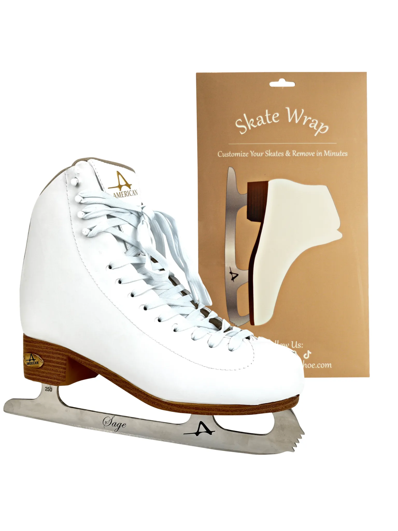 American Athletic Skate Wrap Womens, White