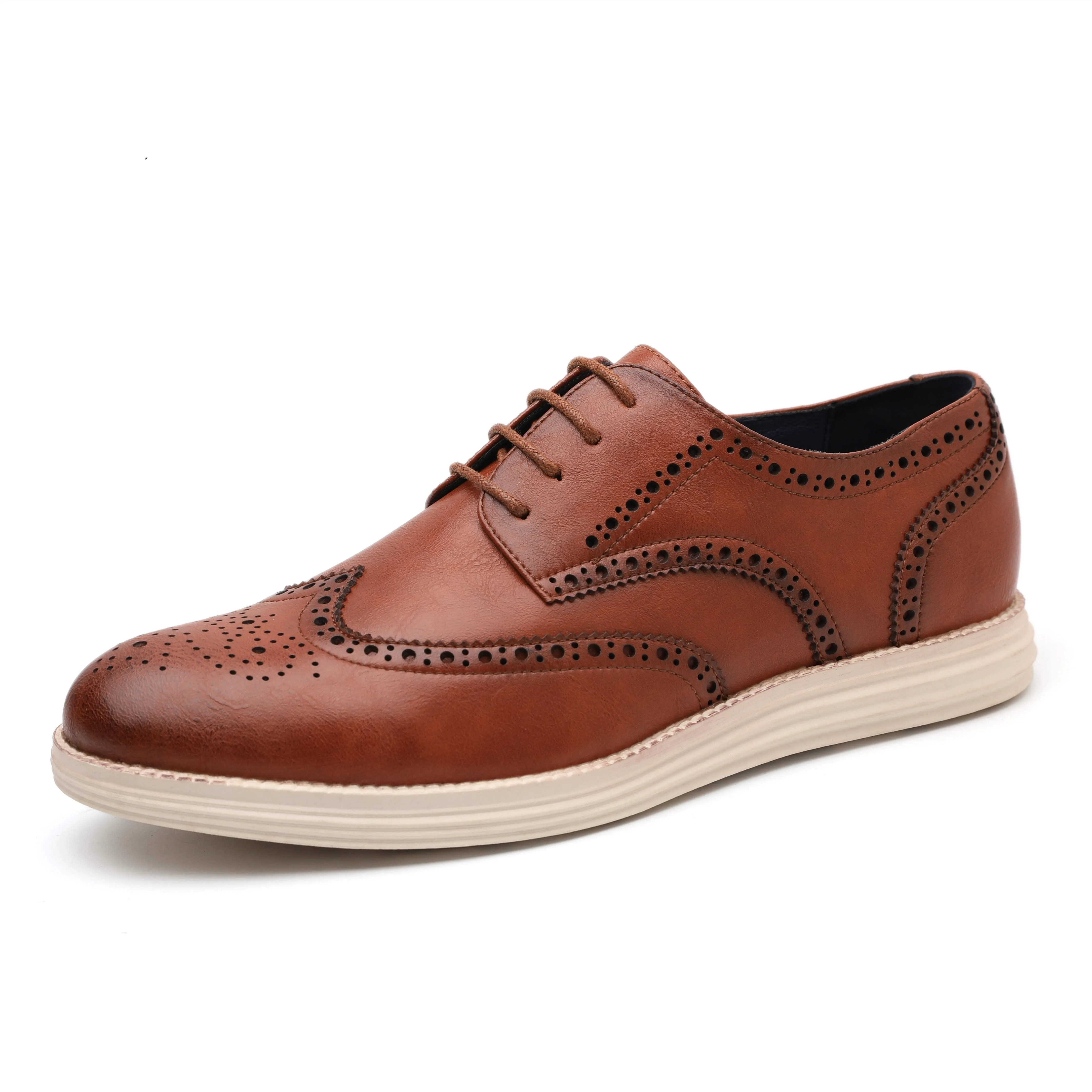 Angelo Ricci™ Genuine Leather Brogue Business Style Elegant Shoes