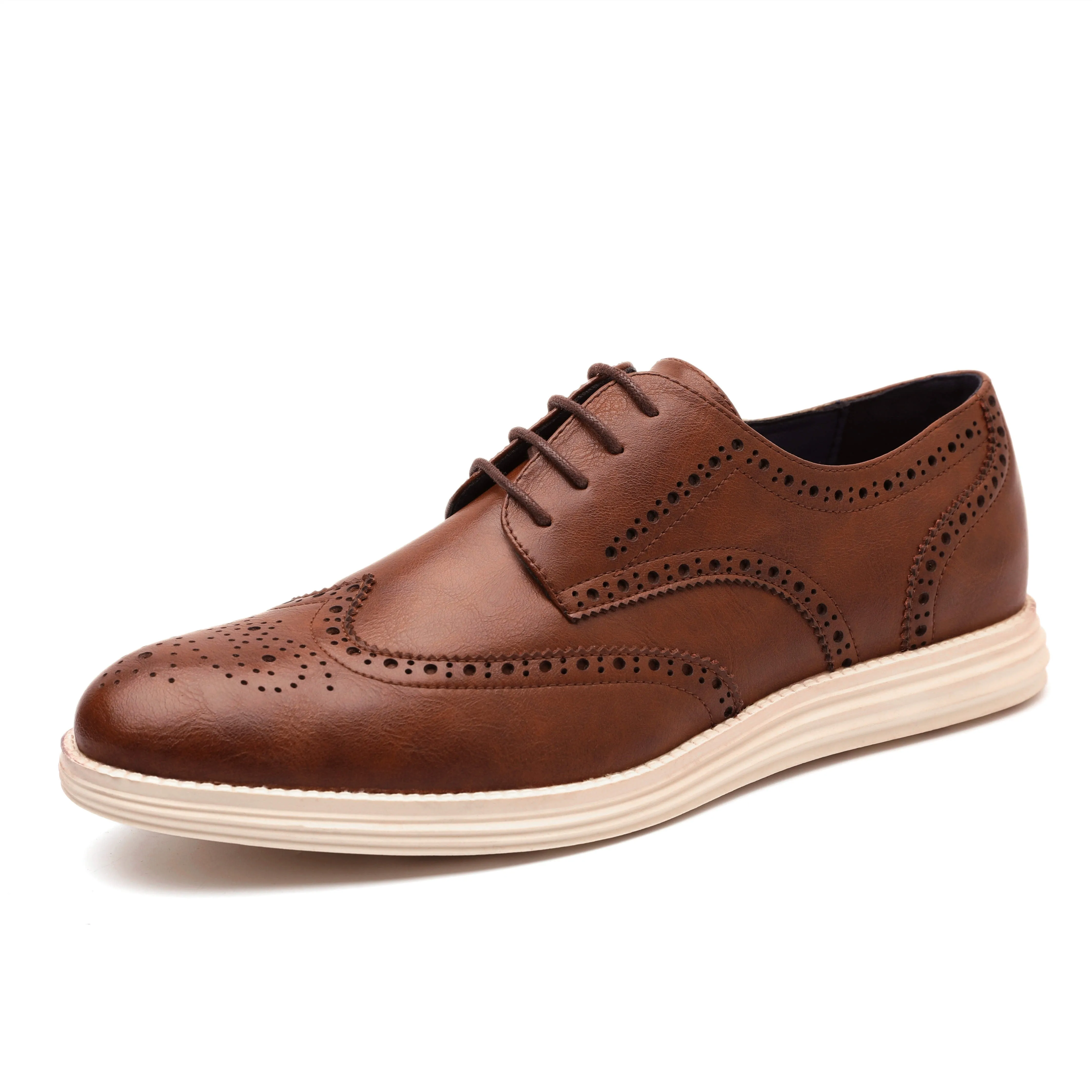 Angelo Ricci™ Genuine Leather Brogue Business Style Elegant Shoes