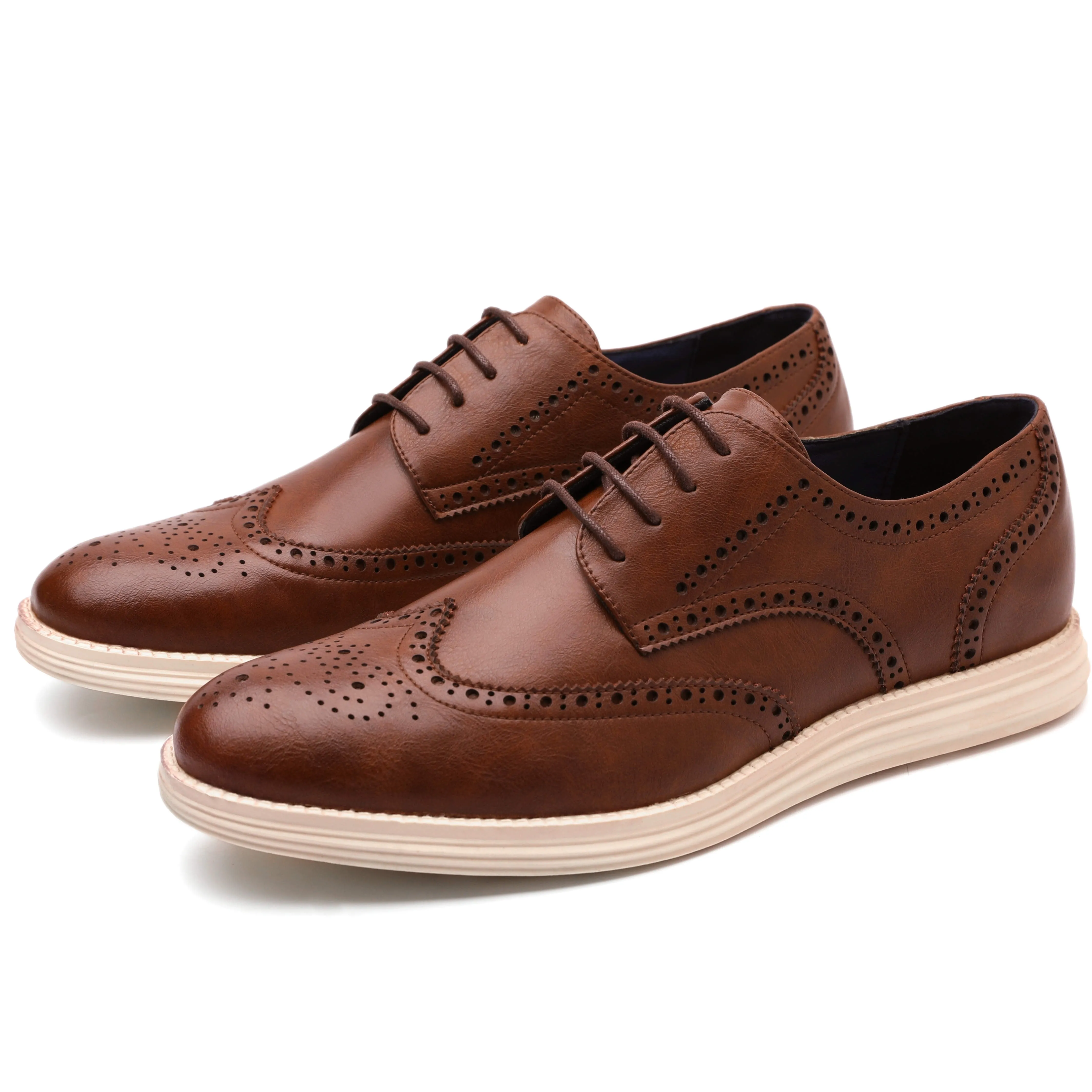 Angelo Ricci™ Genuine Leather Brogue Business Style Elegant Shoes