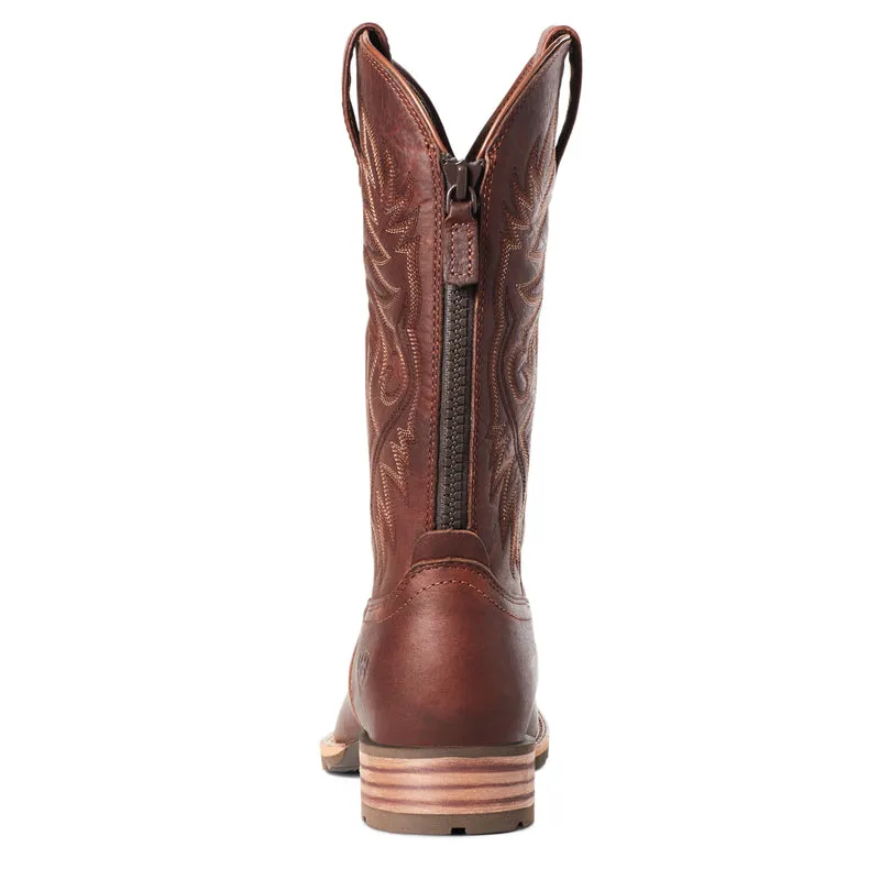 Ariat Men's Hybrid Big Boy Back Zip Western Boot, Peanut