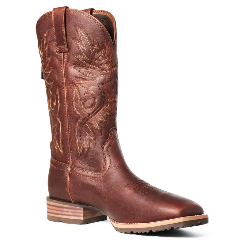 Ariat Men's Hybrid Big Boy Back Zip Western Boot, Peanut