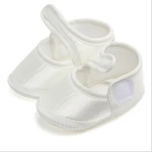 AU Adorable Newborn Baby Girl Infant Princess Soft Cotton Crib Shoe White Cute