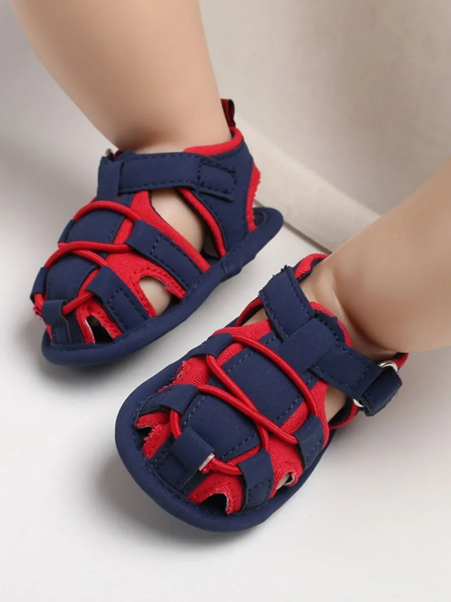 Baby Boy Color Blocking Shoes First Start Crib Sandal