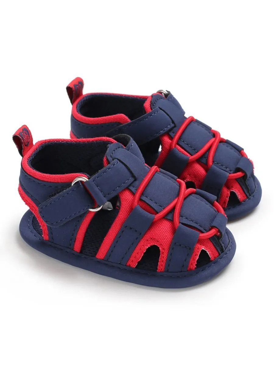 Baby Boy Color Blocking Shoes First Start Crib Sandal