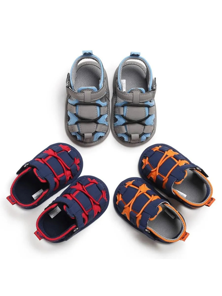 Baby Boy Color Blocking Shoes First Start Crib Sandal