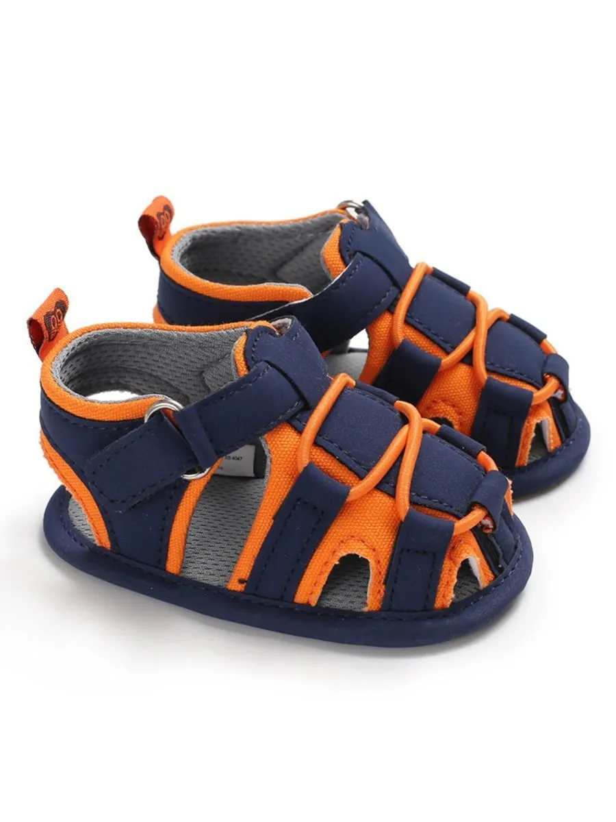 Baby Boy Color Blocking Shoes First Start Crib Sandal