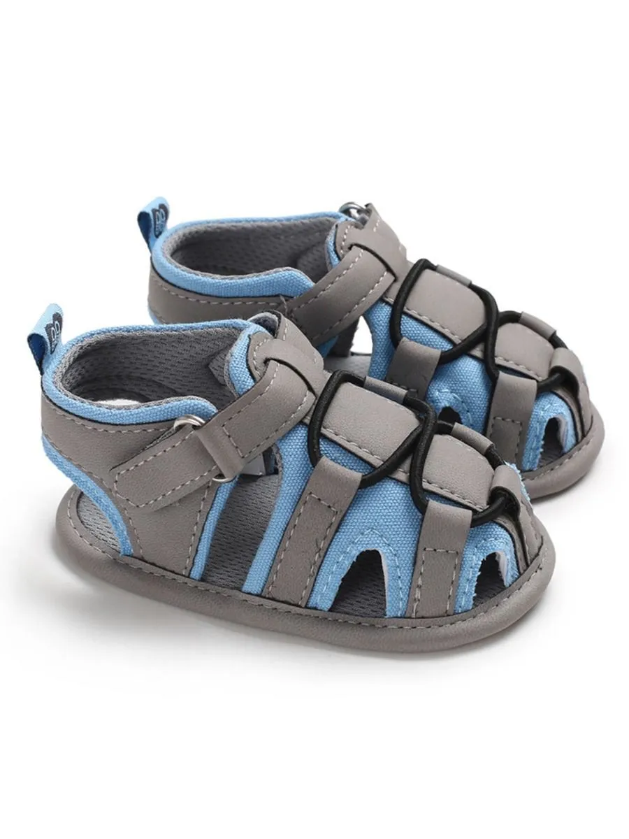 Baby Boy Color Blocking Shoes First Start Crib Sandal