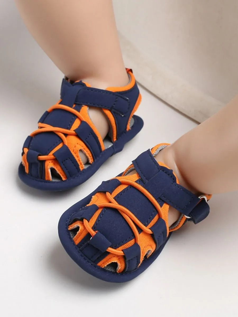 Baby Boy Color Blocking Shoes First Start Crib Sandal