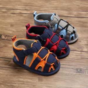 Baby Boy Color Blocking Shoes First Start Crib Sandal