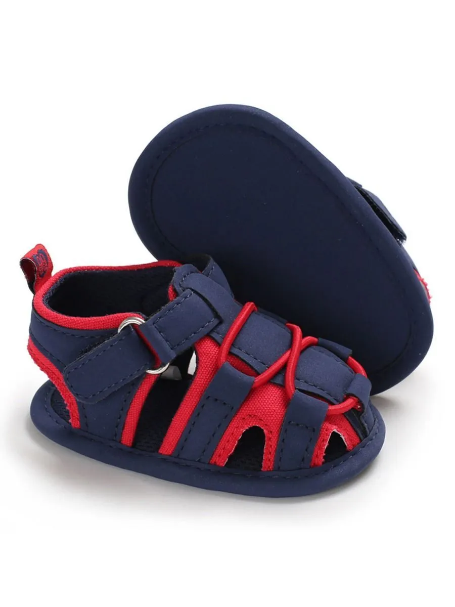 Baby Boy Color Blocking Shoes First Start Crib Sandal