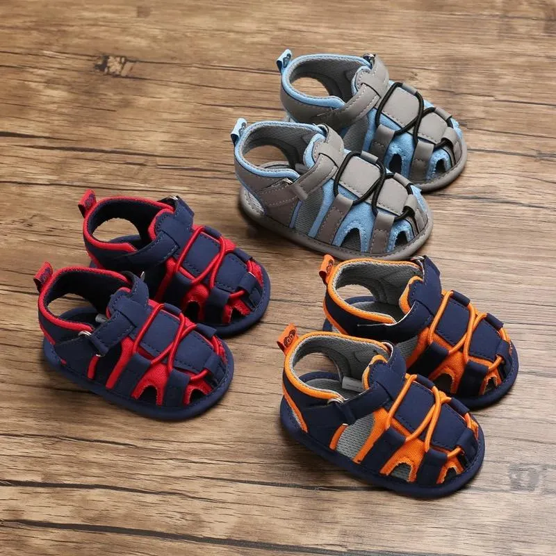 Baby Boy Color Blocking Shoes First Start Crib Sandal