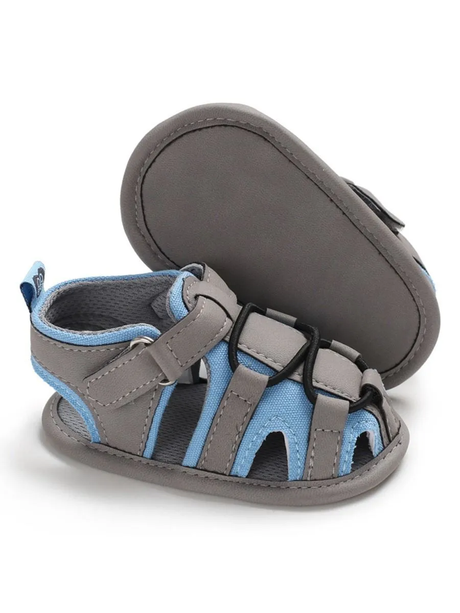 Baby Boy Color Blocking Shoes First Start Crib Sandal