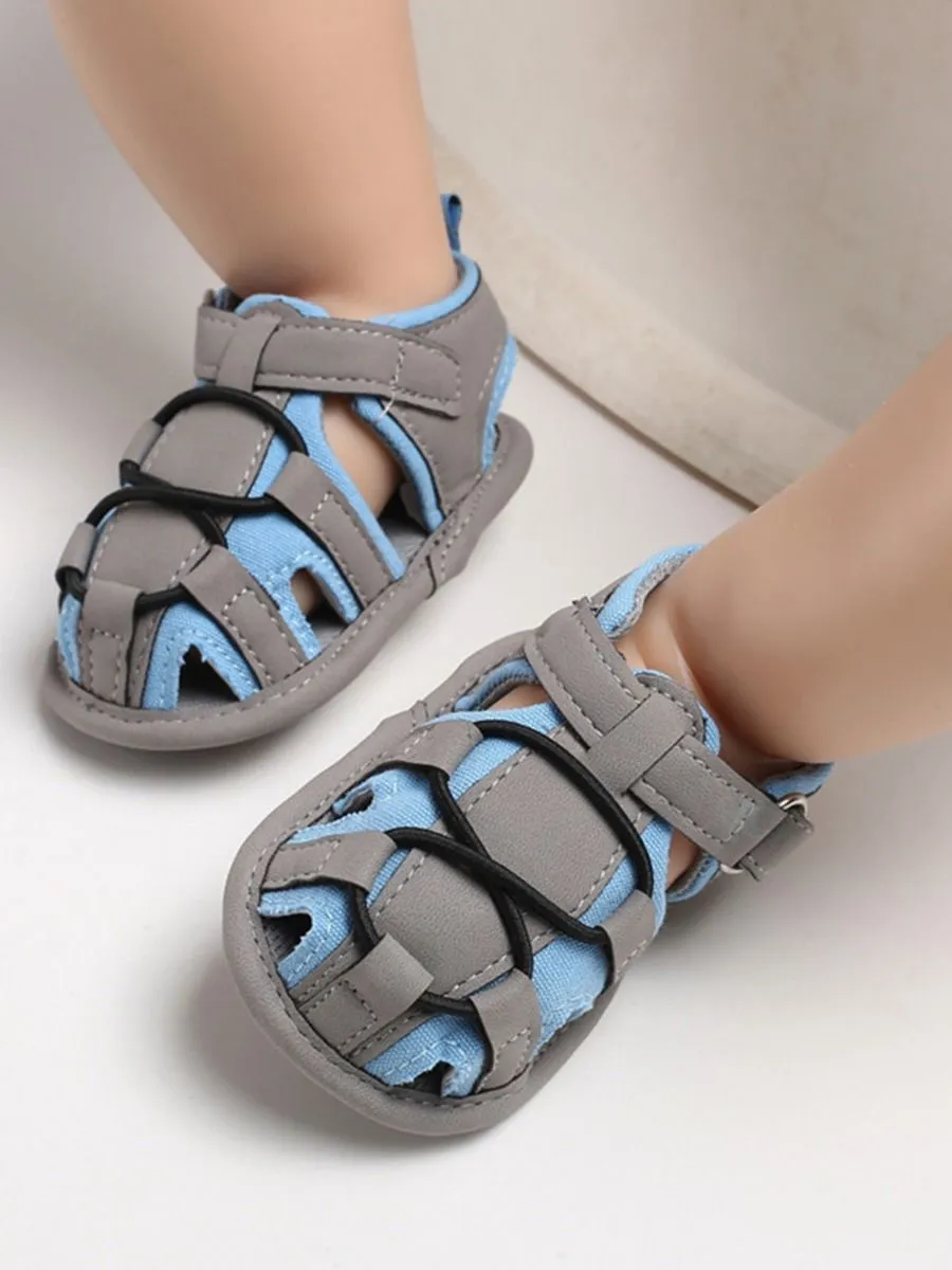 Baby Boy Color Blocking Shoes First Start Crib Sandal