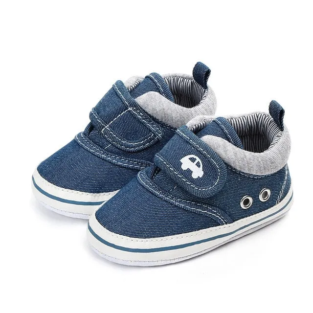 Baby Boys and Girls Shoes Sole Soft Canvas Solid Footwear For Newborn Baby Shoes Toddler Crib Moccasins 14 Styles Available