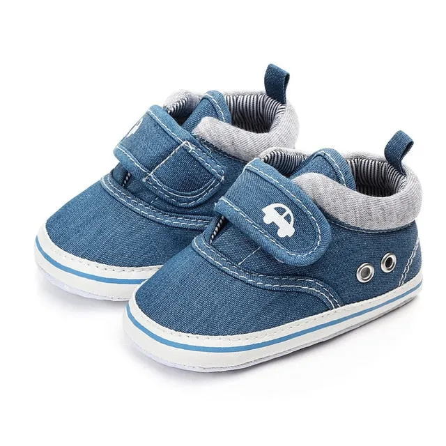 Baby Boys and Girls Shoes Sole Soft Canvas Solid Footwear For Newborn Baby Shoes Toddler Crib Moccasins 14 Styles Available