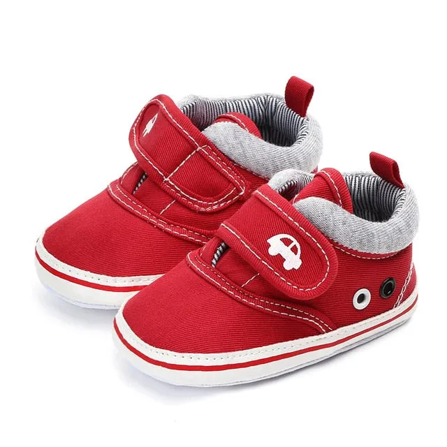 Baby Boys and Girls Shoes Sole Soft Canvas Solid Footwear For Newborn Baby Shoes Toddler Crib Moccasins 14 Styles Available