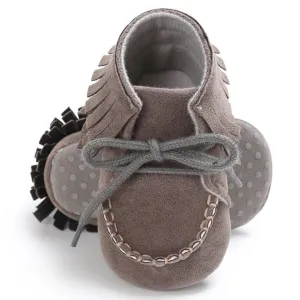 Baby Boys Girls Moccasins Soft Moccs Shoes Bebe Fringe Soft Soled Non-slip Footwear Crib Shoes