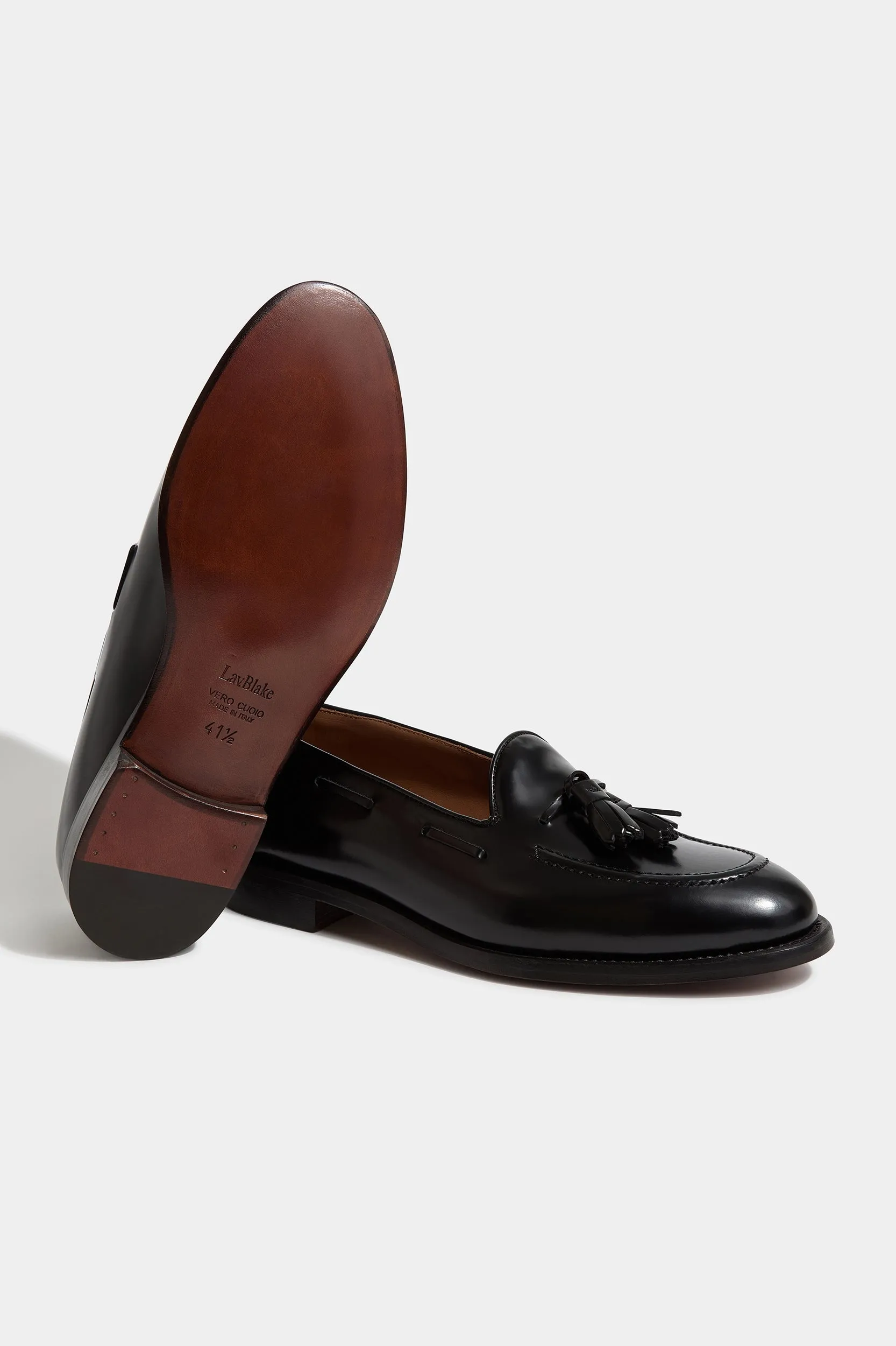 Black tassel loafers - Made In Italy