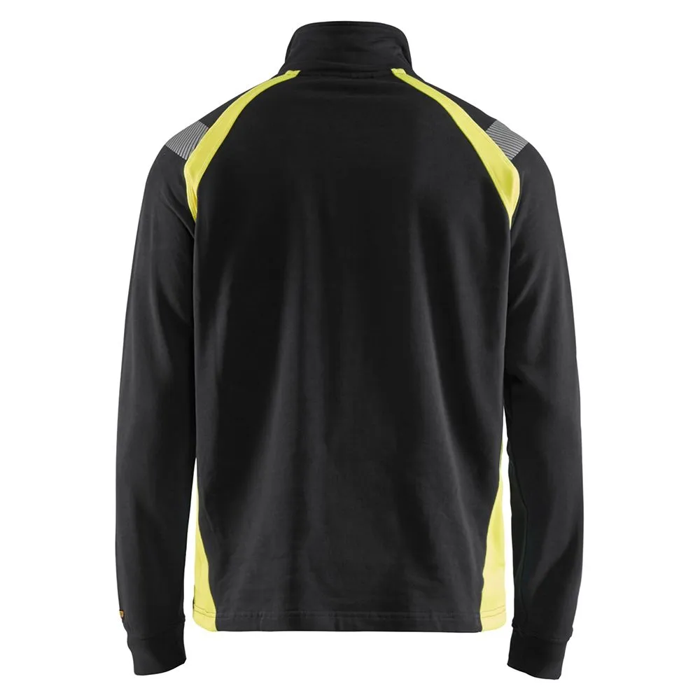 Bl&#xE5;kl&#xE4;der&#x20;3432-1158&#x20;Sweatshirt&#x20;Visible&#x20;Half-Zip&#x20;-&#x20;Black