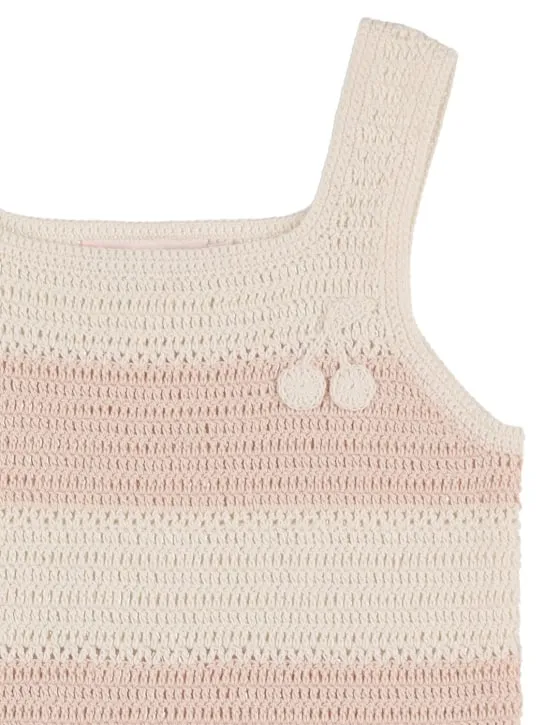 Bonpoint   Hand-crocheted cotton crop top 