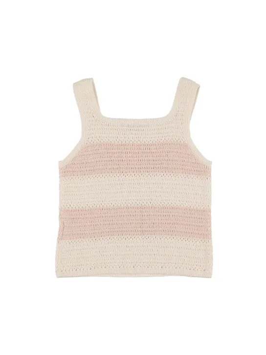 Bonpoint   Hand-crocheted cotton crop top 