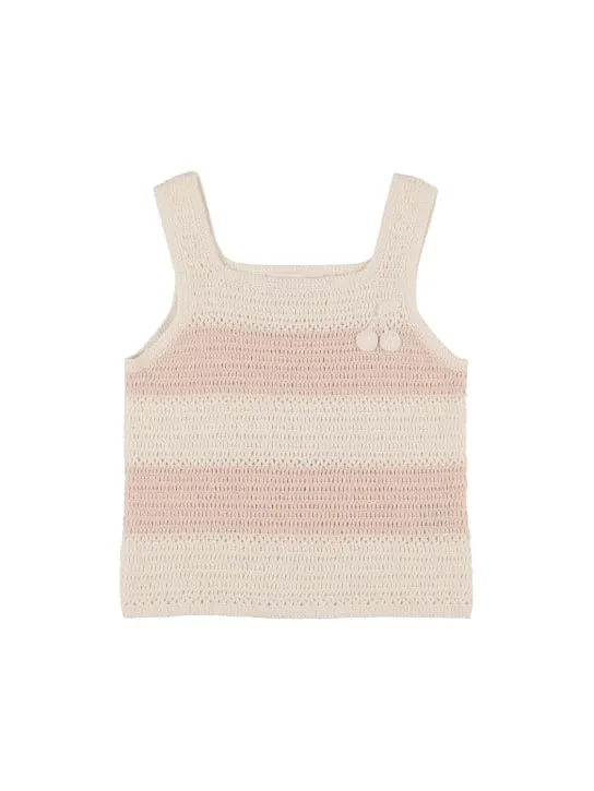 Bonpoint   Hand-crocheted cotton crop top 