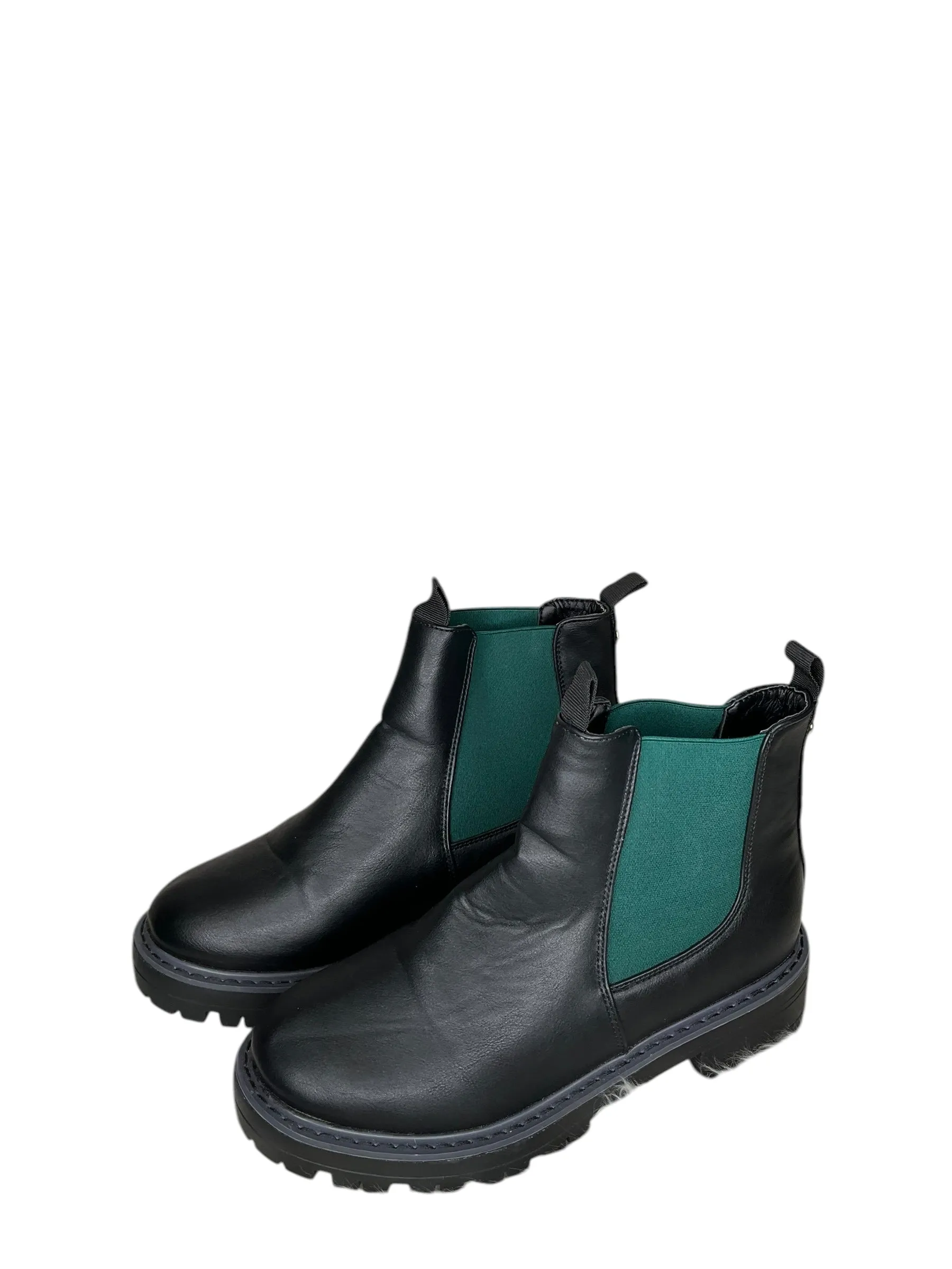 Boots Combat By Clothes Mentor In Black & Green, Size: 8