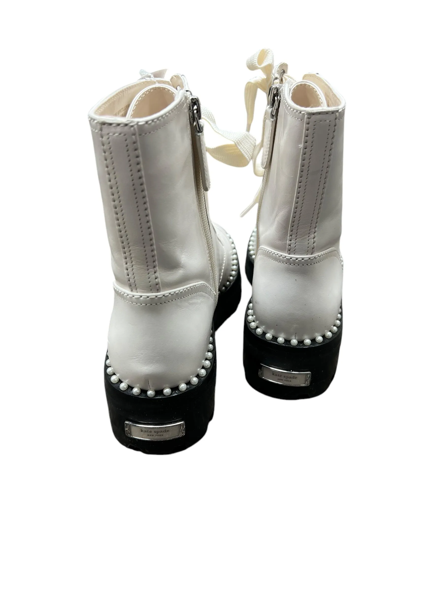 Boots Combat By Kate Spade In White, Size: 9.5