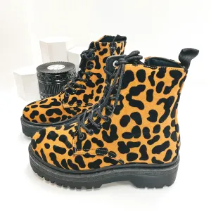 Born to be Wild Combat Boots in Leopard