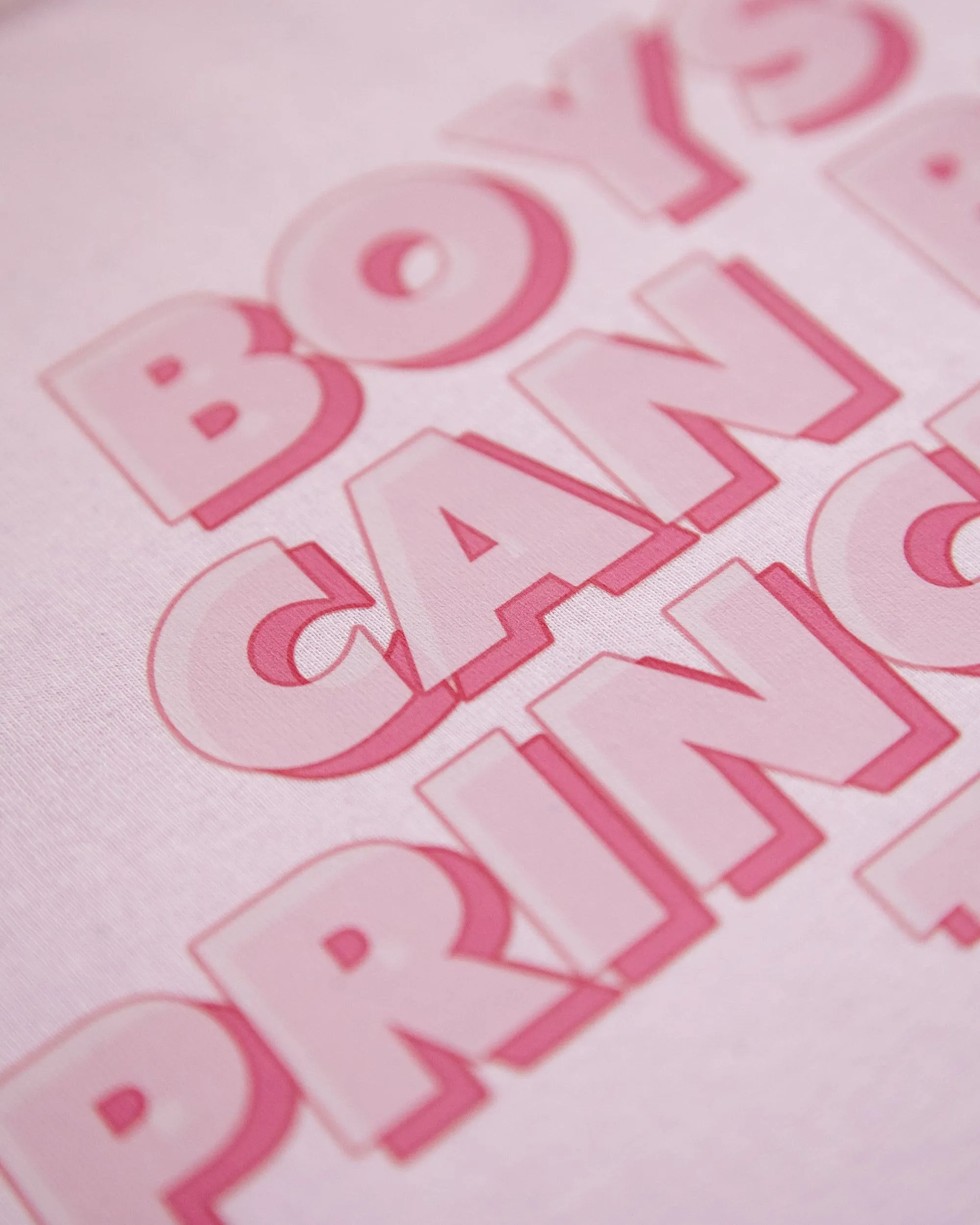 Boys can be princesses on pink - mens crop top.