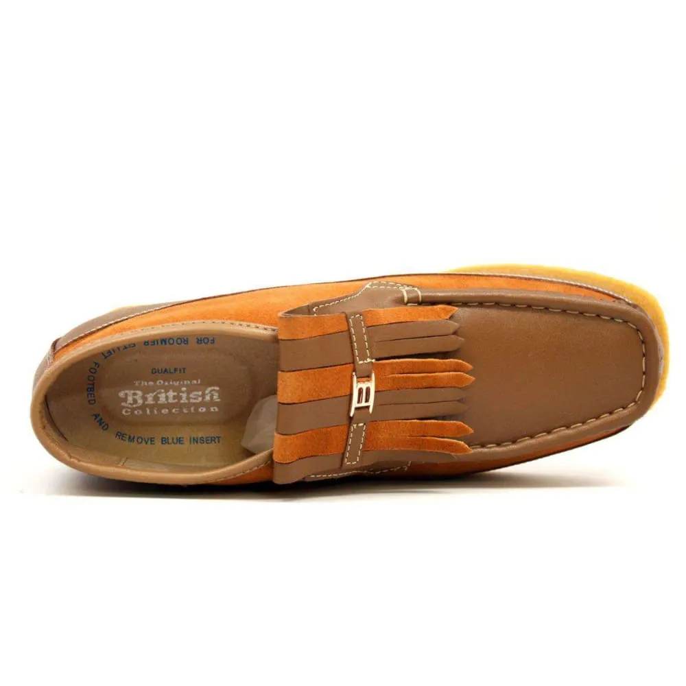 British Walkers Apollo Men's Rust Leather and Suede