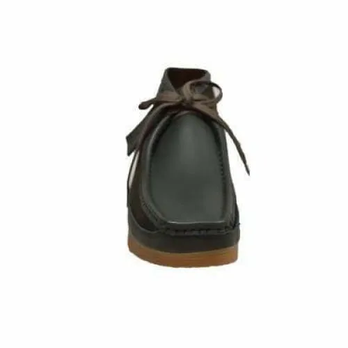 British Walkers New Castle Wallabee Boots Men's Green Leather and Suede