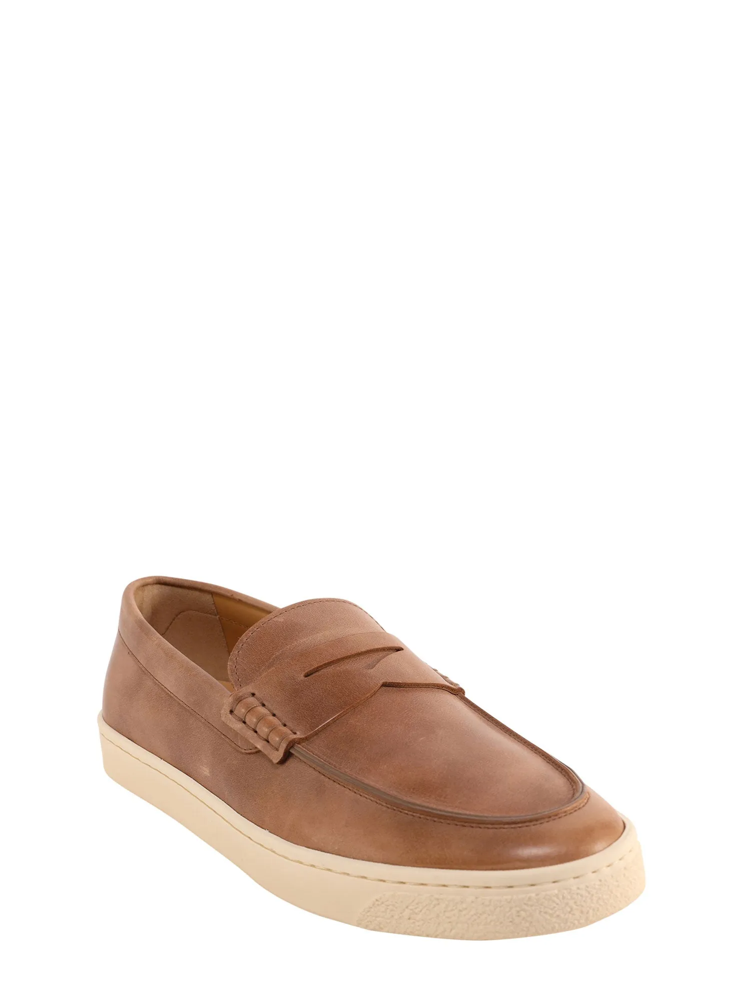 Brunello Cucinelli Round Toe Penny Loafers