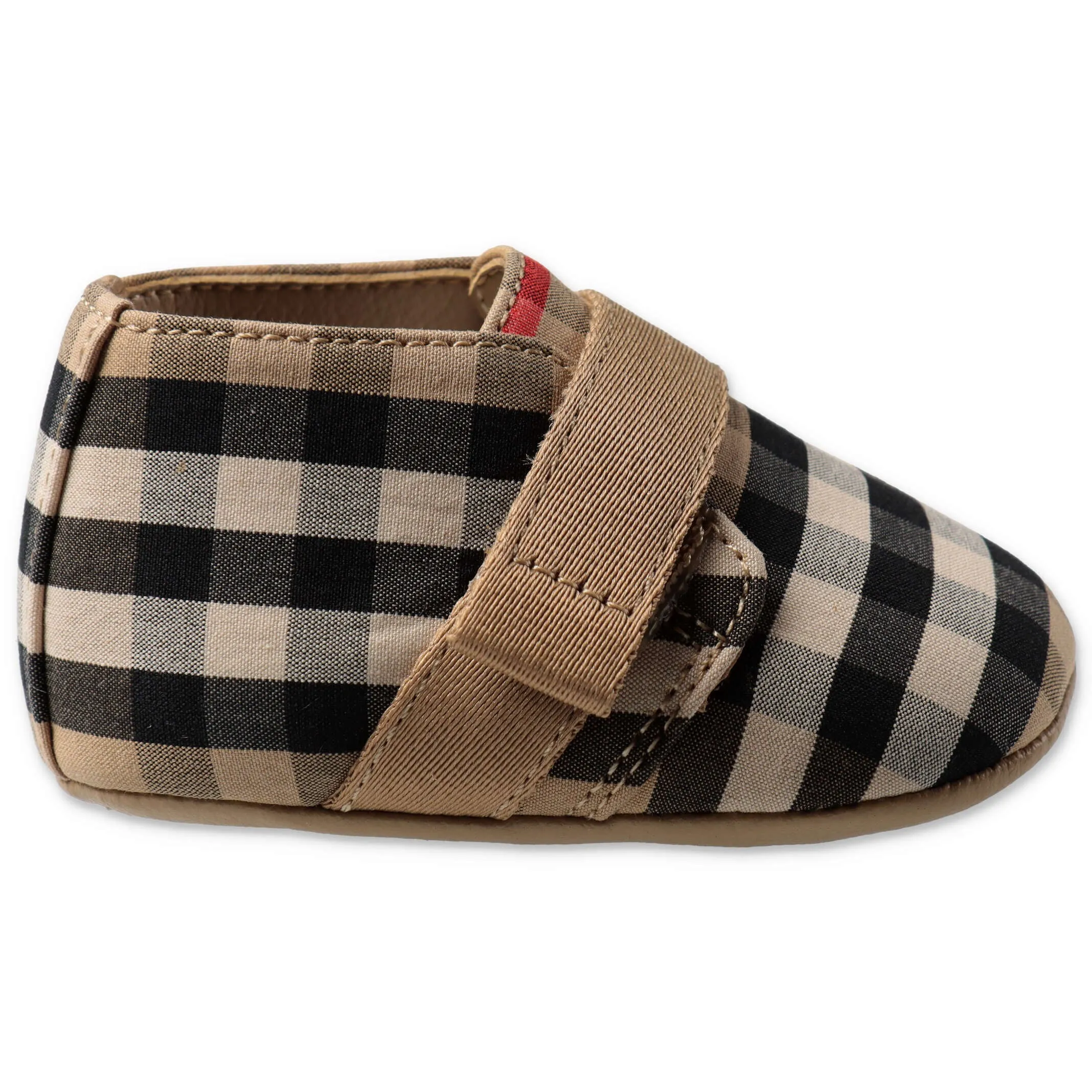 Burberry Kids Vintage Check Crib Shoes