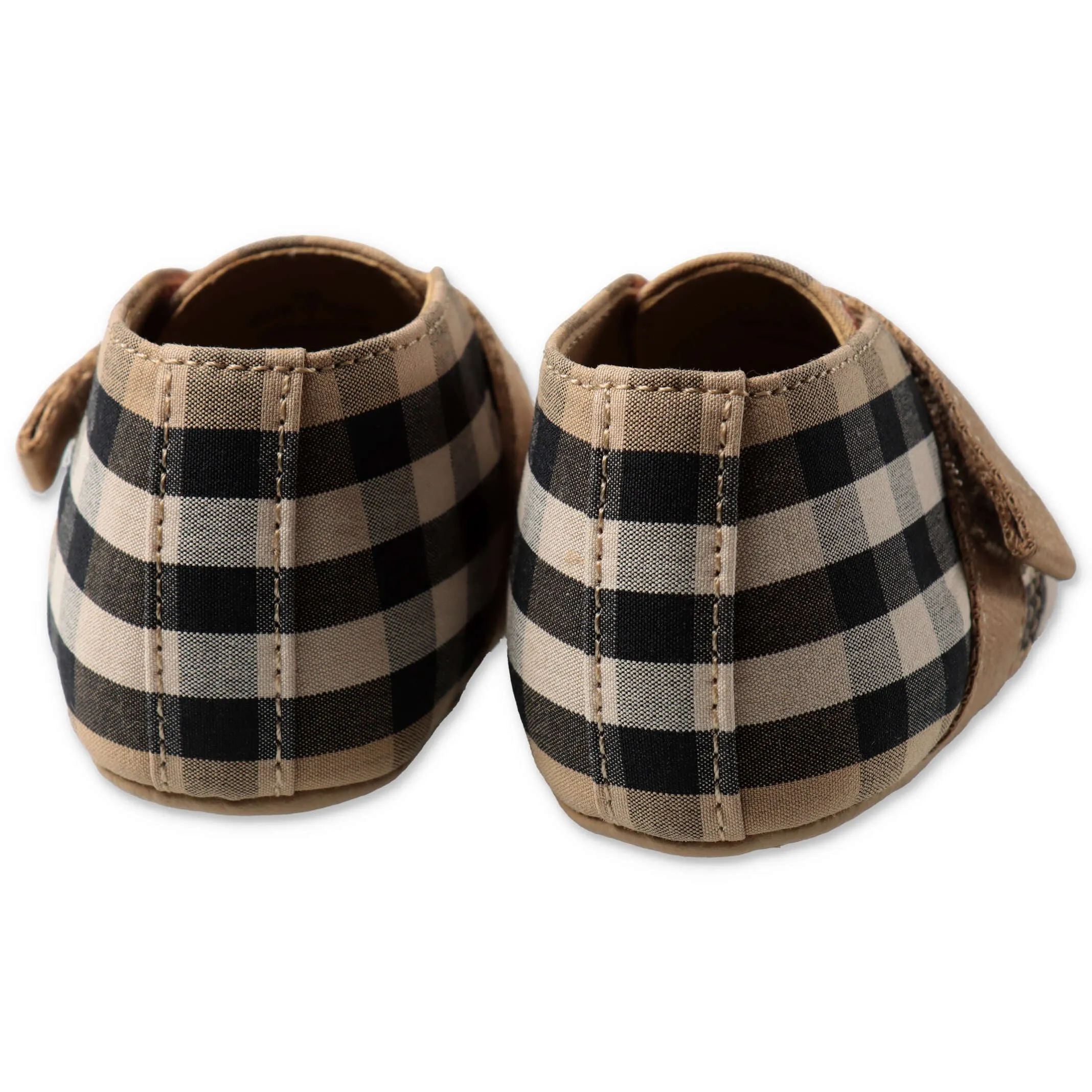 Burberry Kids Vintage Check Crib Shoes