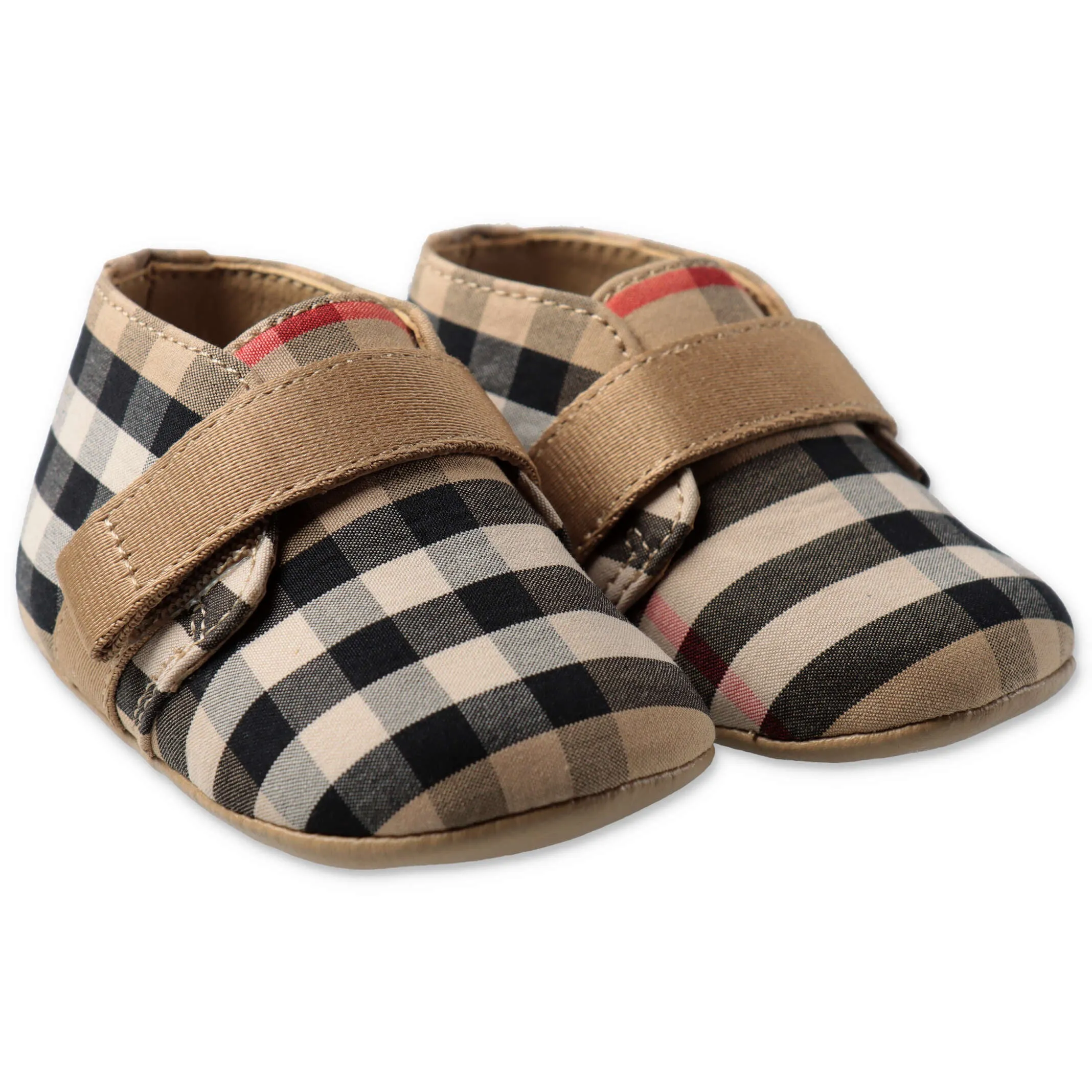 Burberry Kids Vintage Check Crib Shoes