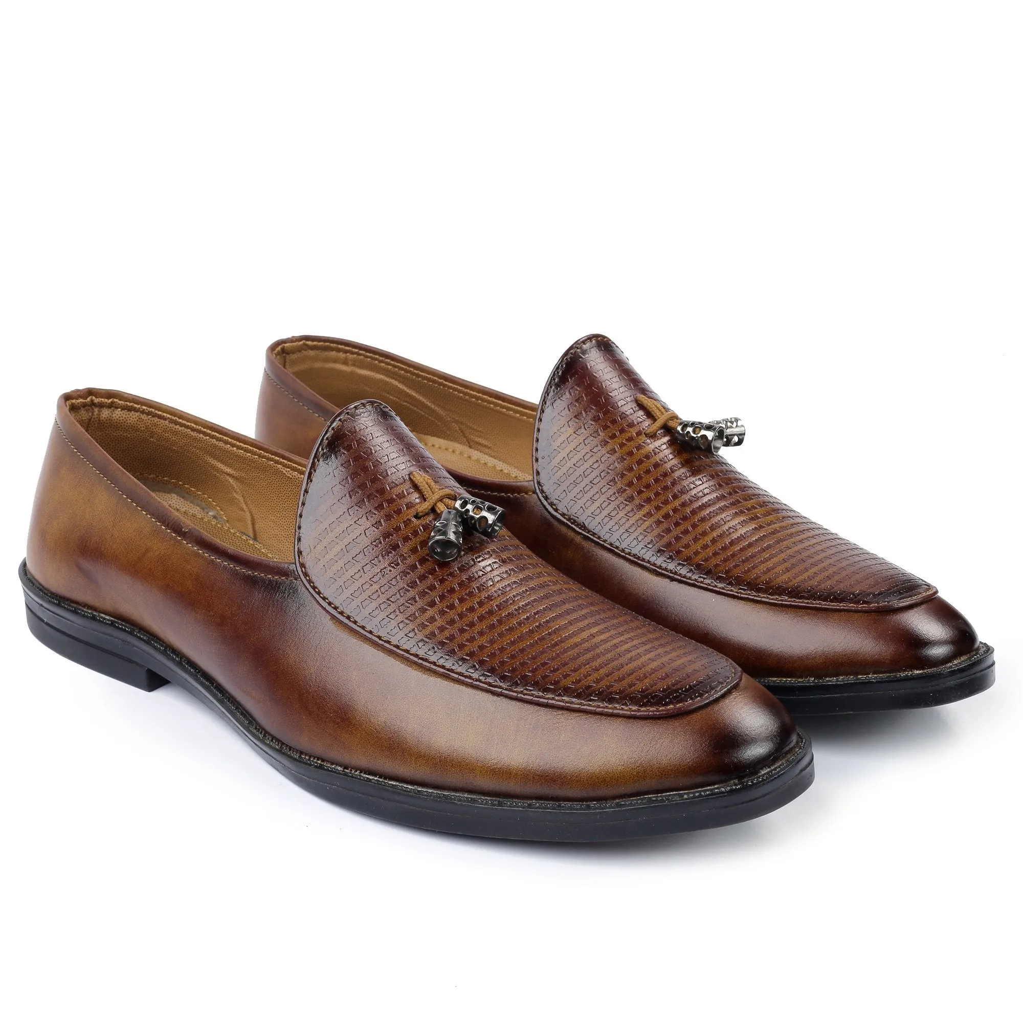 Bxxy's Men's Party Wear Tassel Casual Slip-ons