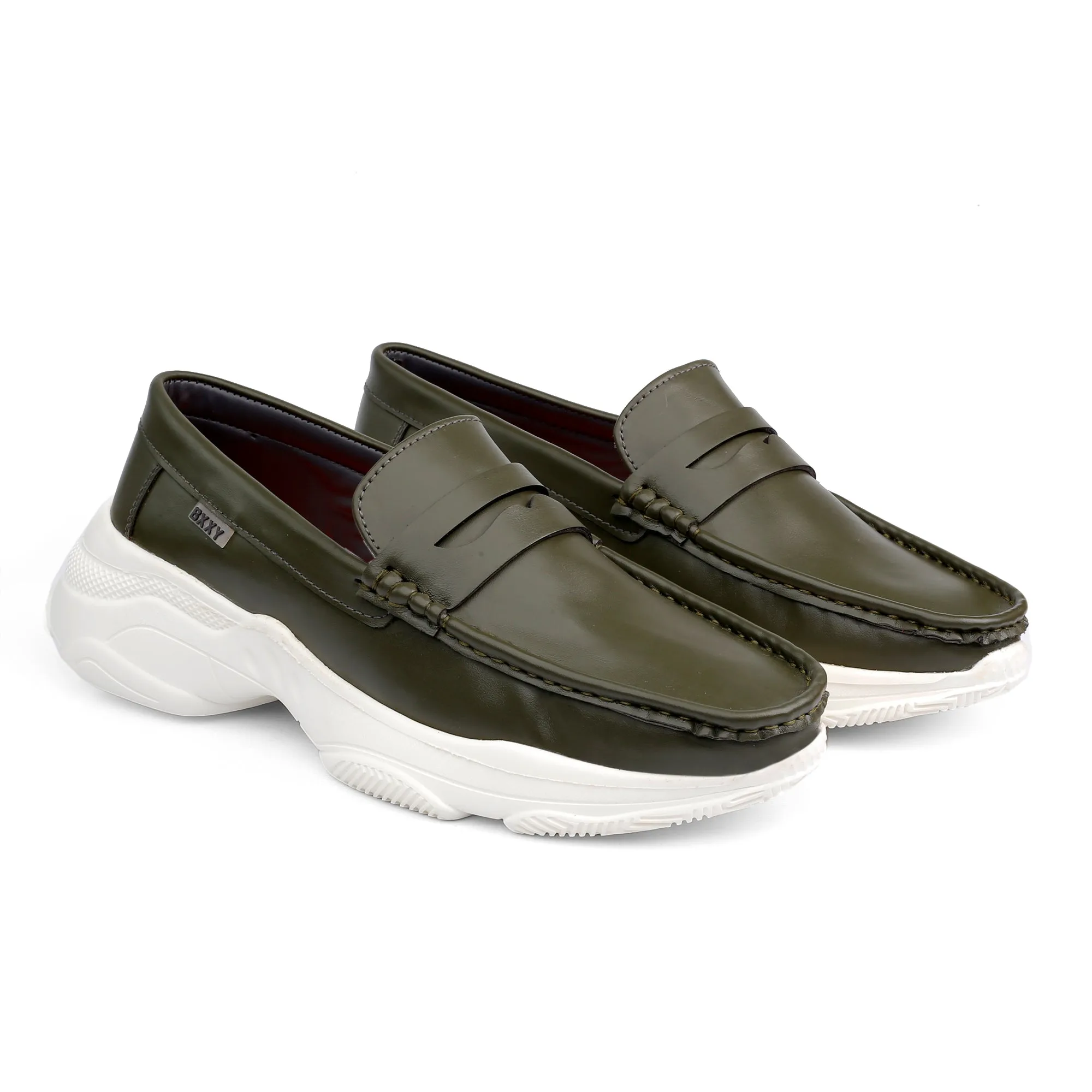 Bxxy's Men's Trendiest Checker Loafers for Men